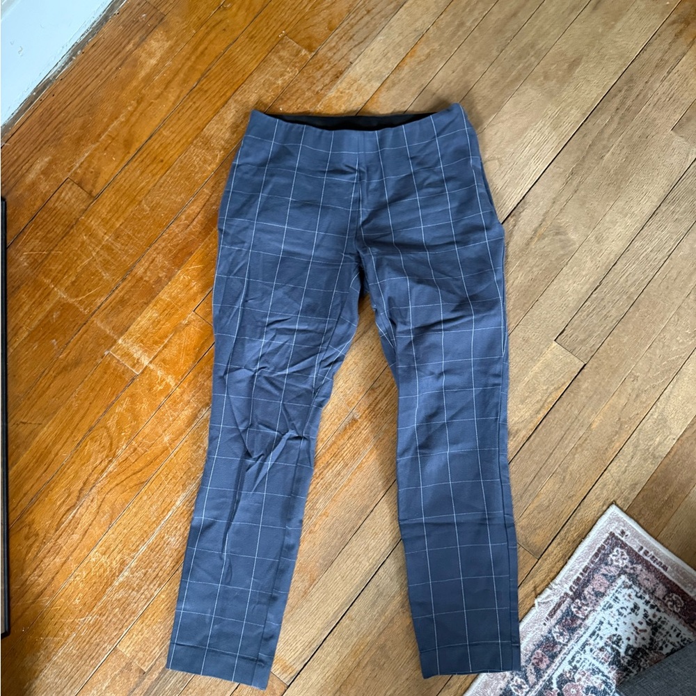a new day Women's Blue Checkered Skinny Pants